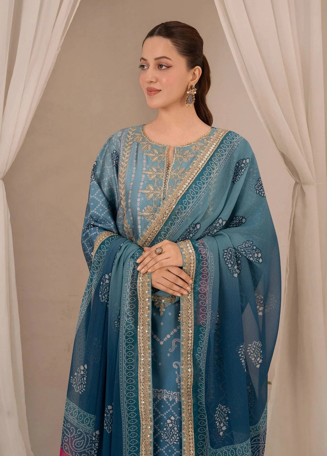 Chandan Nagri RTW Embroidered Lawn 3 Piece Suit Ruya - Casual Collection