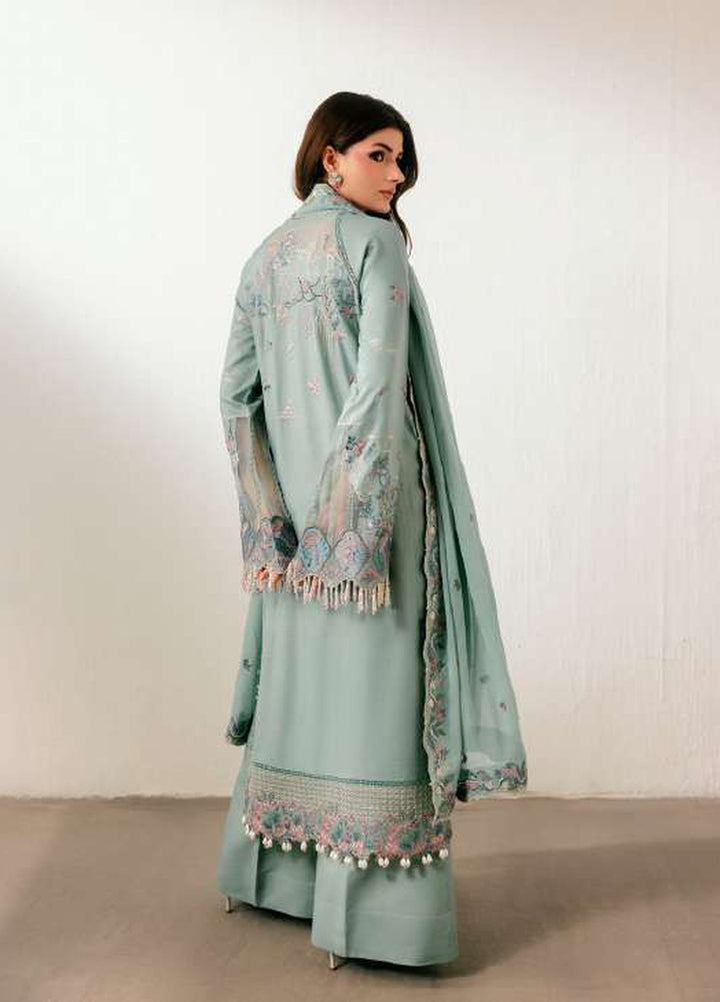 Luxe Silk by Florent Unstitched Embroidered Raw Silk 3 Piece Suit FL26ULS Emeraude - Festive Collection