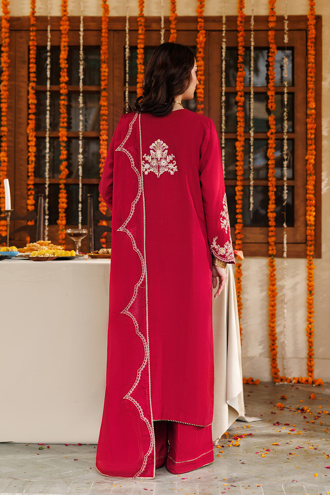 Noore Eid by Panache Women RTW Embroidered Raw Silk 3 Piece Suit Zariah - Eid Collection