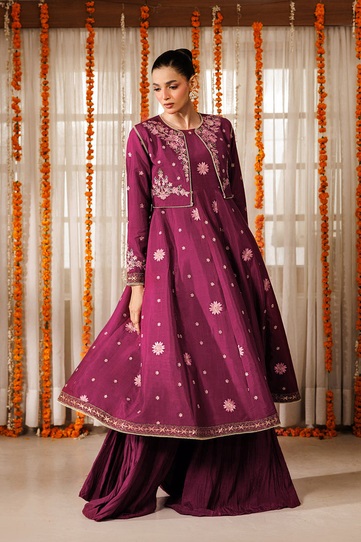 Noore Eid by Panache Women RTW Embroidered Raw Silk 4 Piece Suit Apsara - Eid Collection
