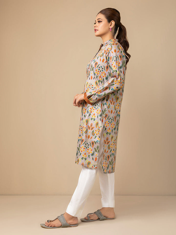 Salitex Women Printed Silk 1 Piece Shirt CPS23DC027 - Summer Collection