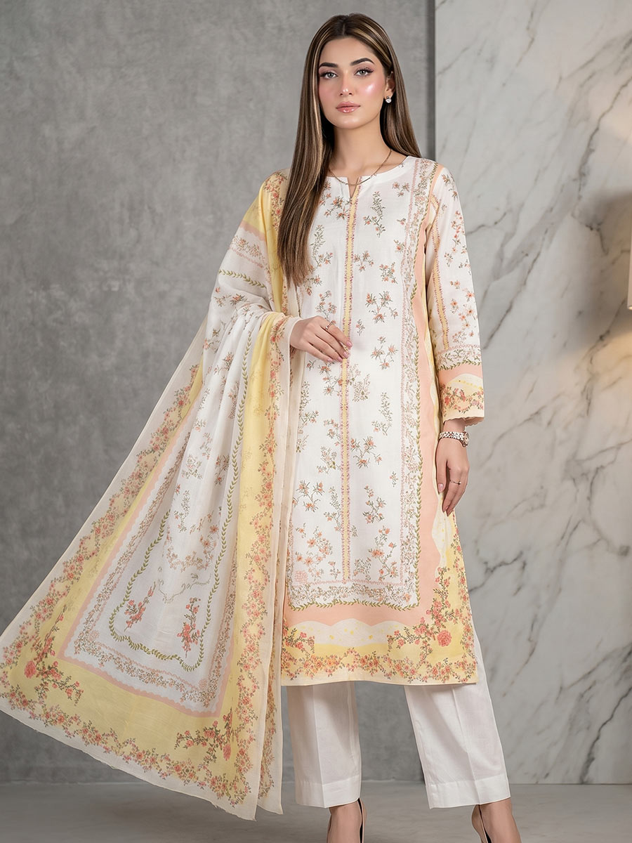 Salitex Unstitched Printed Lawn 3 Piece Suit SSW6U3P417 Summer Collection