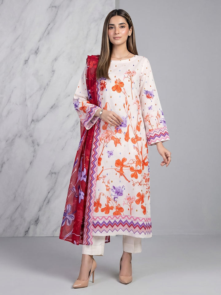 Salitex Unstitched Printed Lawn 3 Piece Suit SSW6U3P412 Summer Collection