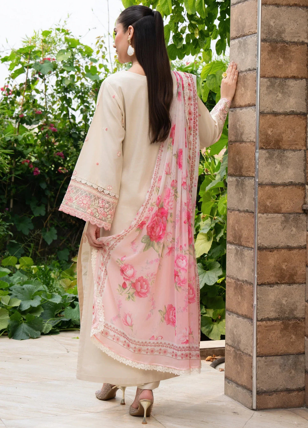 Chandan Nagri RTW Embroidered Lawn 3 Piece Suit Eclipse-Veil - Casual Collection