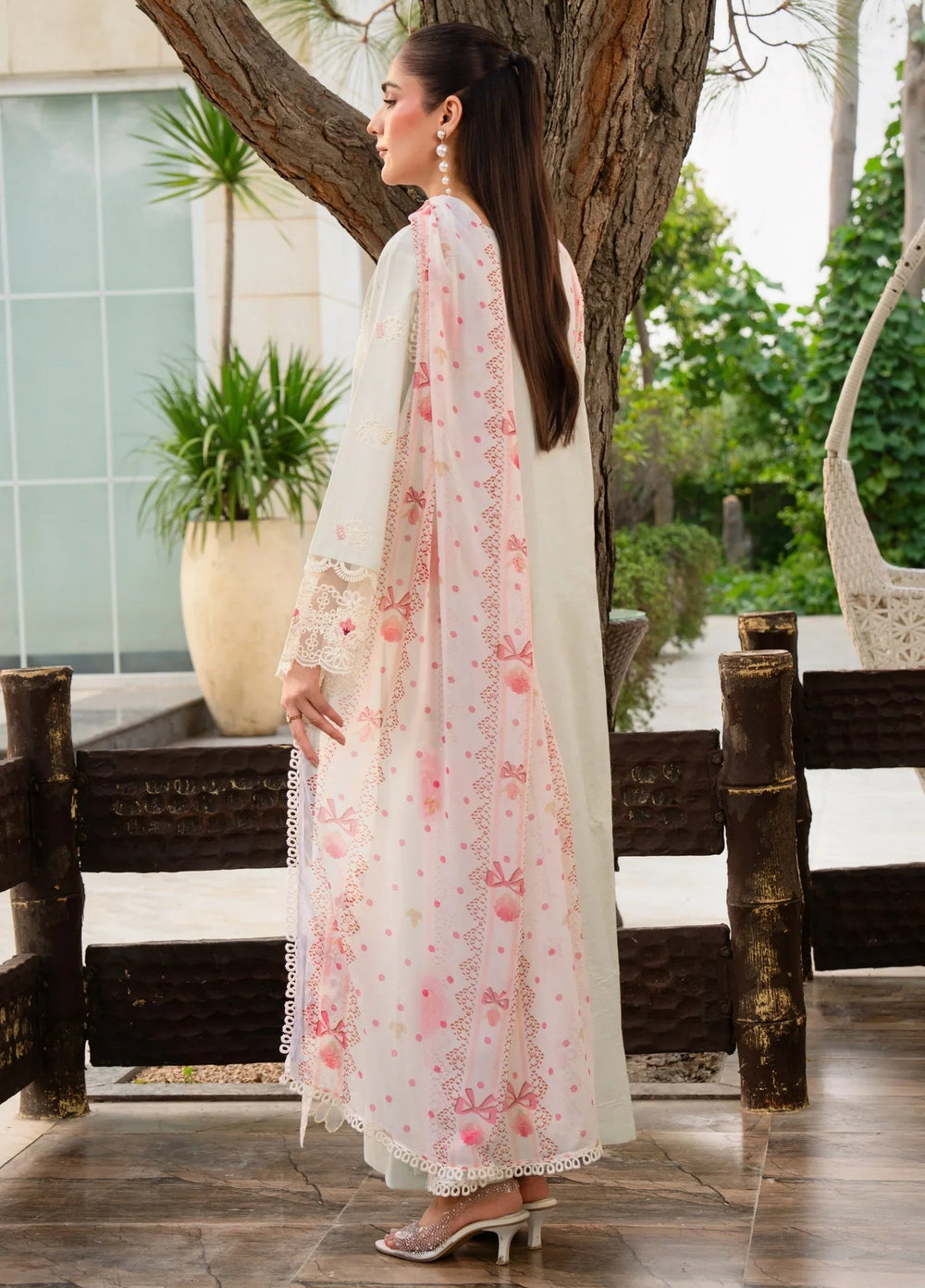 Chandan Nagri RTW Embroidered Lawn 3 Piece Suit Whimsay-Pine - Casual Collection