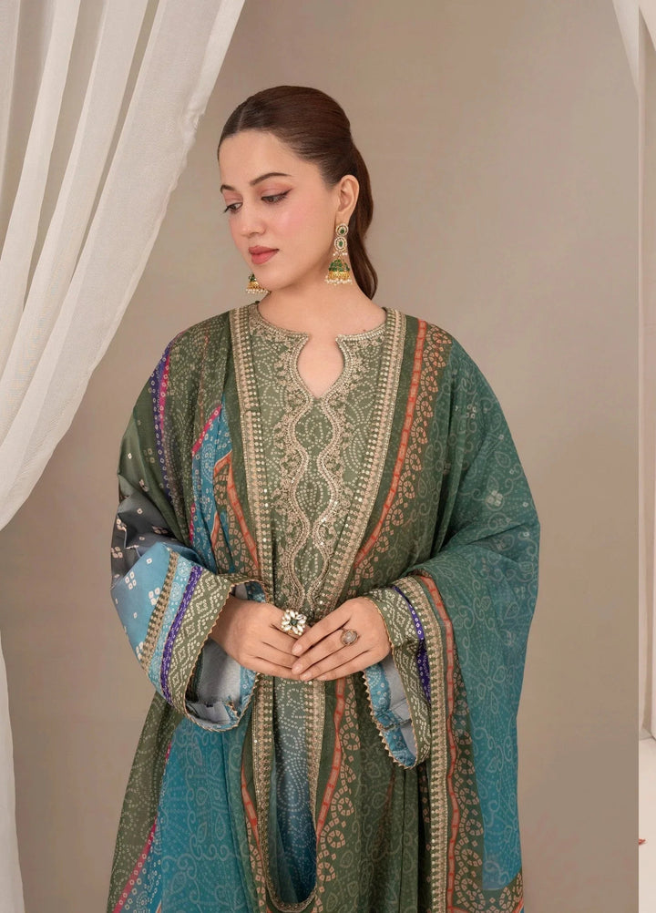 Chandan Nagri RTW Embroidered Silk 3 Piece Suit Selin - Casual Collection