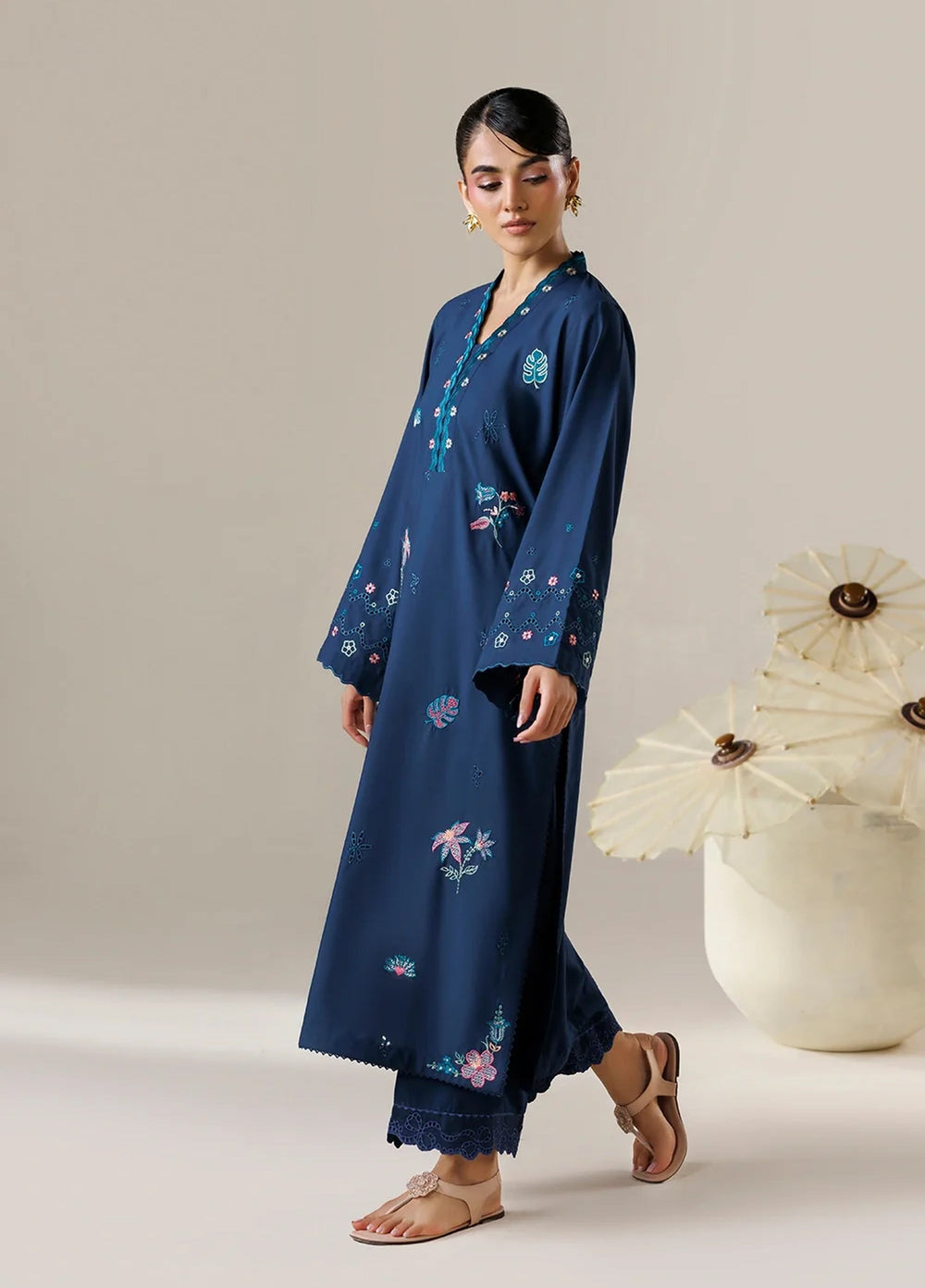 Azure Women RTW Embroidered Poly Co-Ord Sets Suit Oasis - Casual Collection