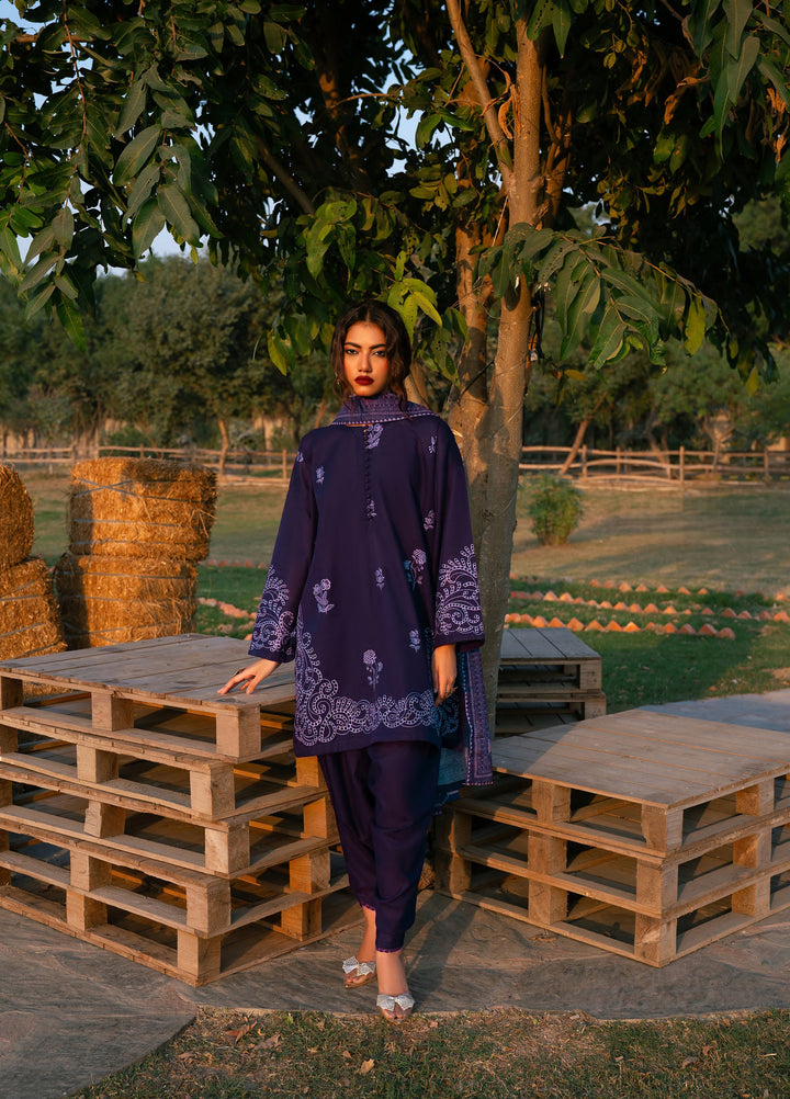 Manzil by Rashid Textiles Unstitched Embroidered Khaddar 3 Piece Suit RT26UKM D-1034 - Winter Collection