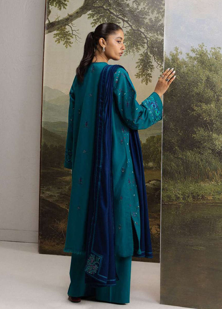 Coco by Zara Shahjahan Unstitched Khaddar 3 Piece Suit CZS26UKW TABASSUM 7A - Winter Collection