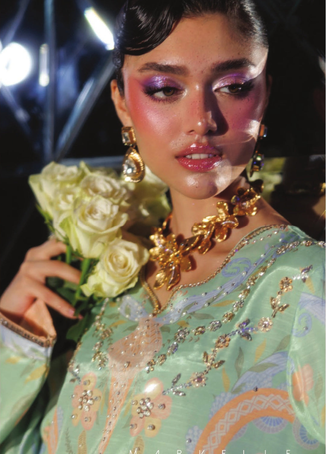 Luxe by Rang Rasiya Unstitched Printed Raw Silk 3 Piece Suit RR26ULS Marvelle - Festive Collection