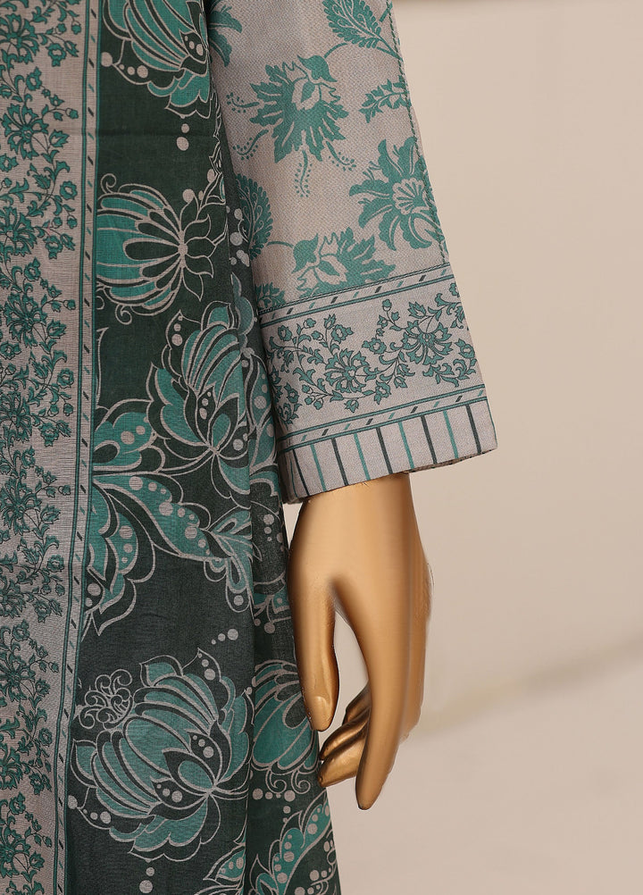 Identic by HZ Textiles Unstitched Embroidered Cotton 3 Piece Suit HZ26UCI PDW 3329-B - Casual Collection