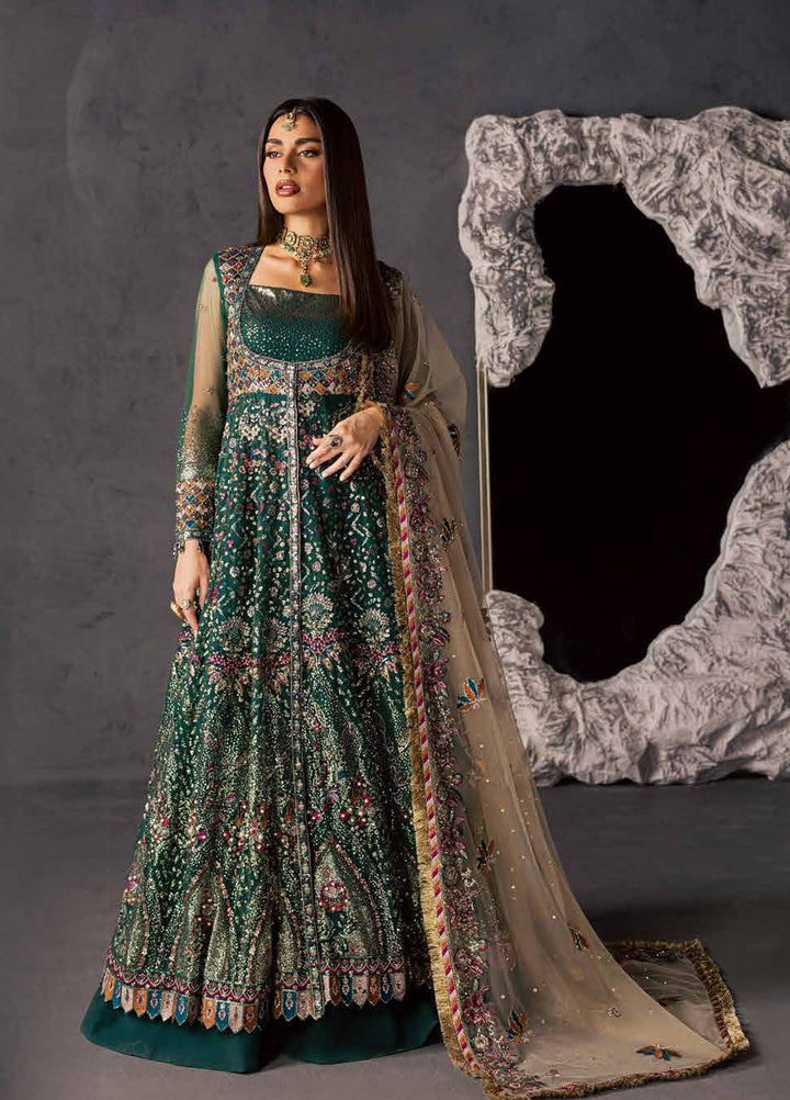 Muse Formal by Nureh Unstitched Embroidered Net 4 Piece Suit NU26UMF NFM-01 - Wedding Collection