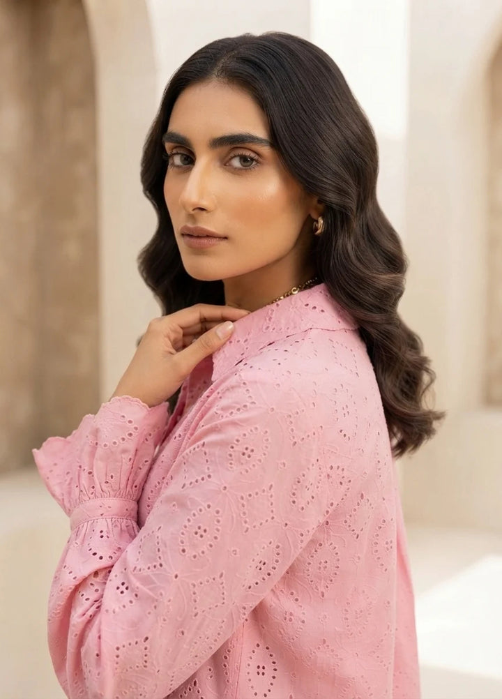 Menaal Women RTW Embroidered Cotton 1 Piece LUMIERE SHIFFLI - Western Collection