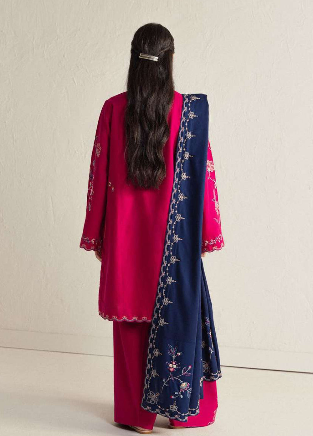 Coco by Zara Shahjahan Unstitched Khaddar 3 Piece Suit CZS26UKW NAIRANG 8B - Winter Collection