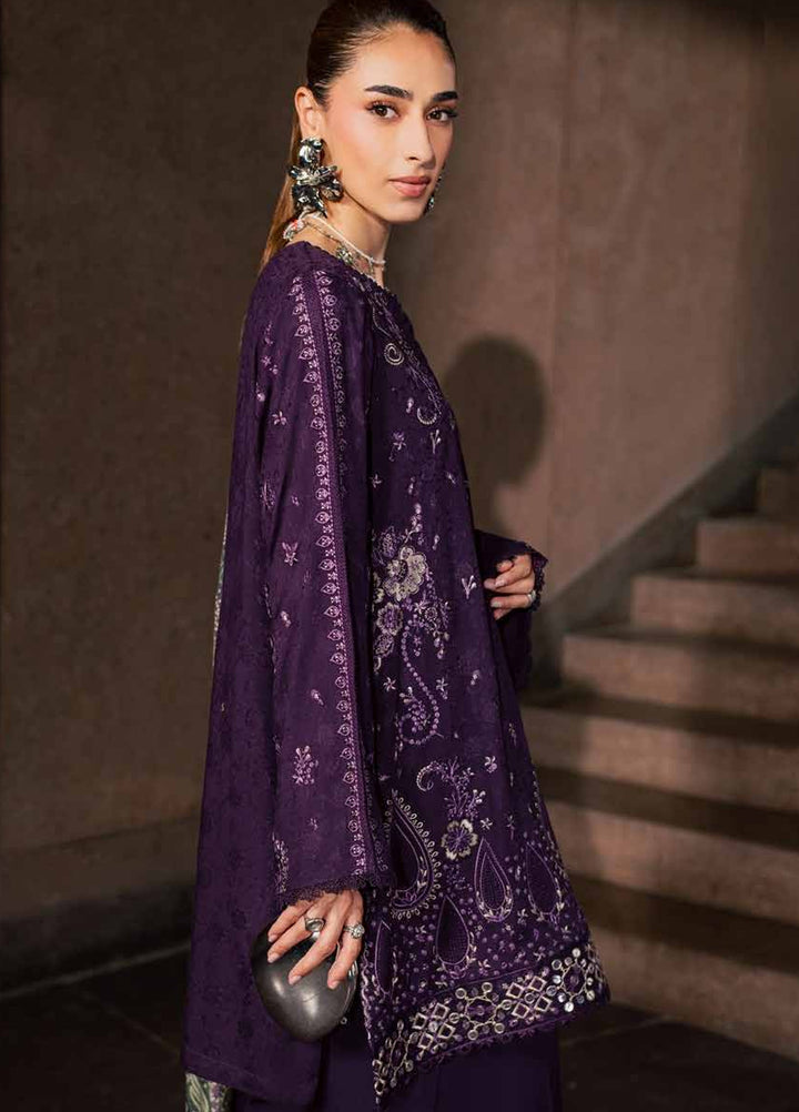 Maya by Nureh Unstitched Embroidered Jacquard Linen 3 Piece Suit NU26UMLJ NW-127 - Festive Collection