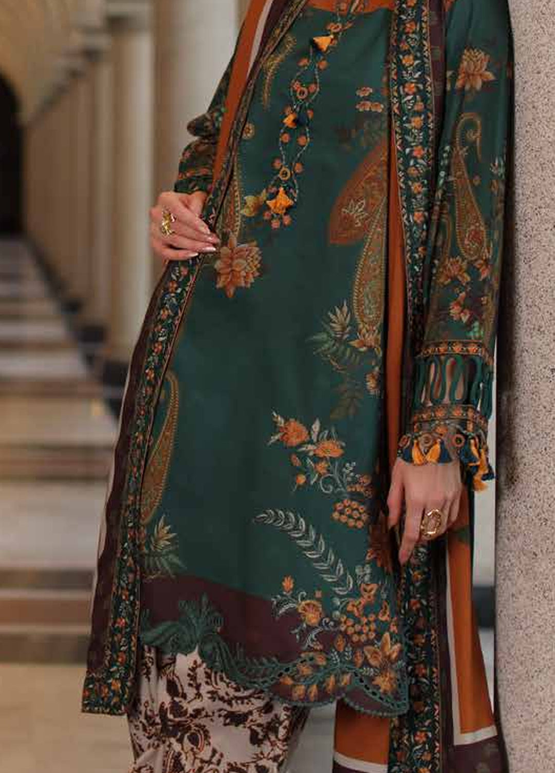 Aniiq by Charizma Unstitched Embroidered Linen 3 Piece Suit CHR26UAL ANW7-16 - Casual Collection