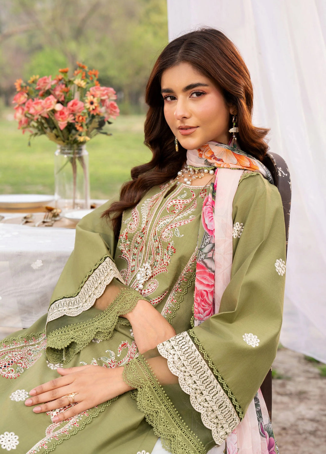 Chandan Nagri Women RTW Embroidered Lawn 3 Piece Suit Meihua Pearl - Festive Collection