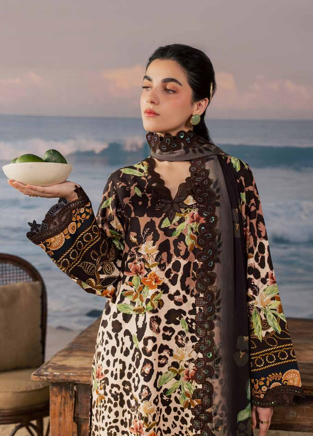 Daily Delights by Nureh Unstitched Embroidered Viscose Slub 3 Piece Suit NU26UDD DD-44 - Casual Collection