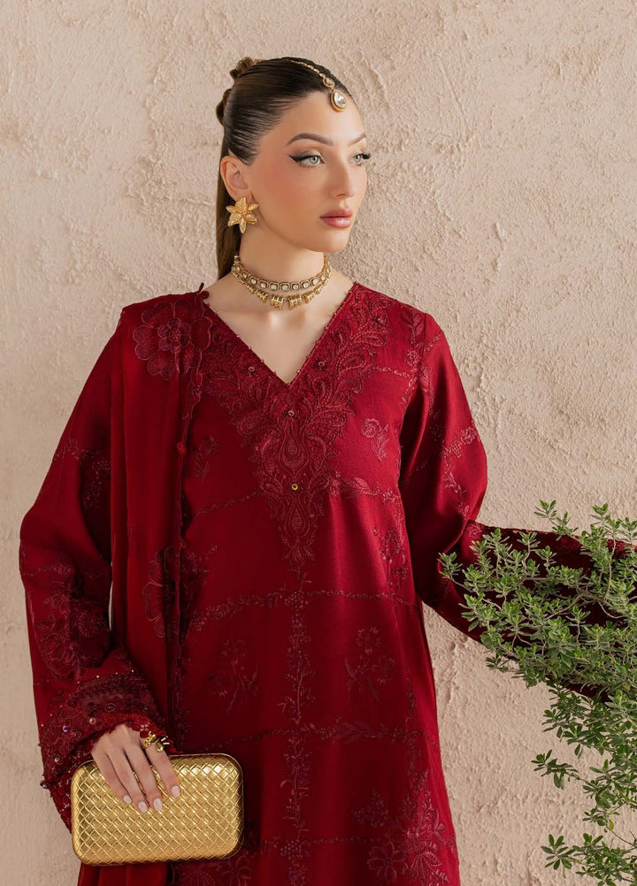 Nureh Unstitched Embroidered Karandi 3 Piece Suit NU26UKE NE-274 - Festive Collection