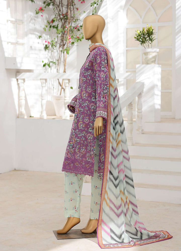 Zouk by HZ Textiles Unstitched Printed Lawn 3 Piece Suit HZ26UZL ZEC-1172 - Casual Collection