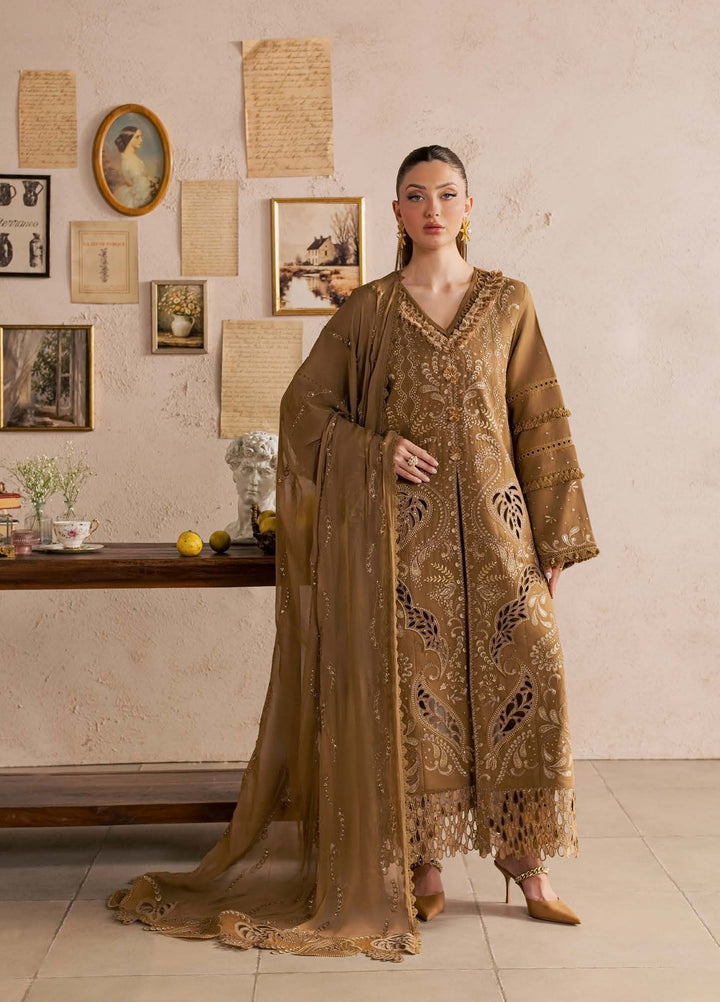 Nureh Unstitched Embroidered Karandi 3 Piece Suit NU26UKE NE-270 - Festive Collection