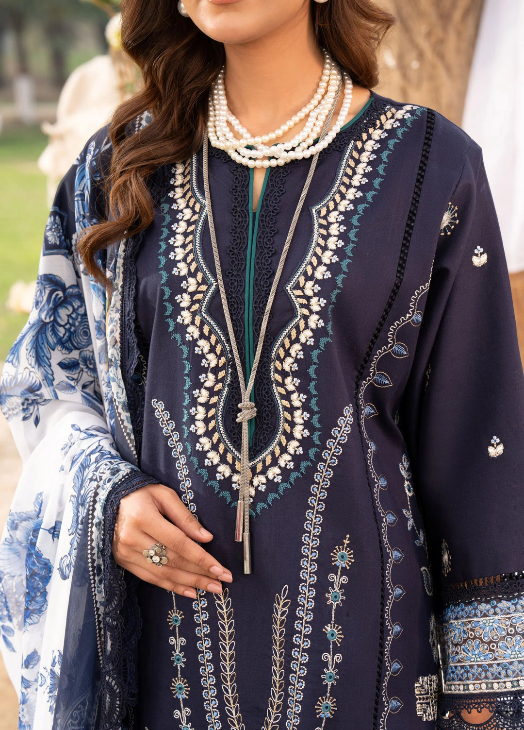 Chandan Nagri Women RTW Embroidered Lawn 3 Piece Suit Souci - Festive Collection