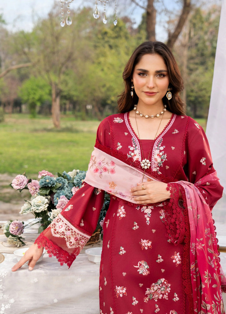 Chandan Nagri Women RTW Embroidered Lawn 3 Piece Suit Laleh Rose - Festive Collection