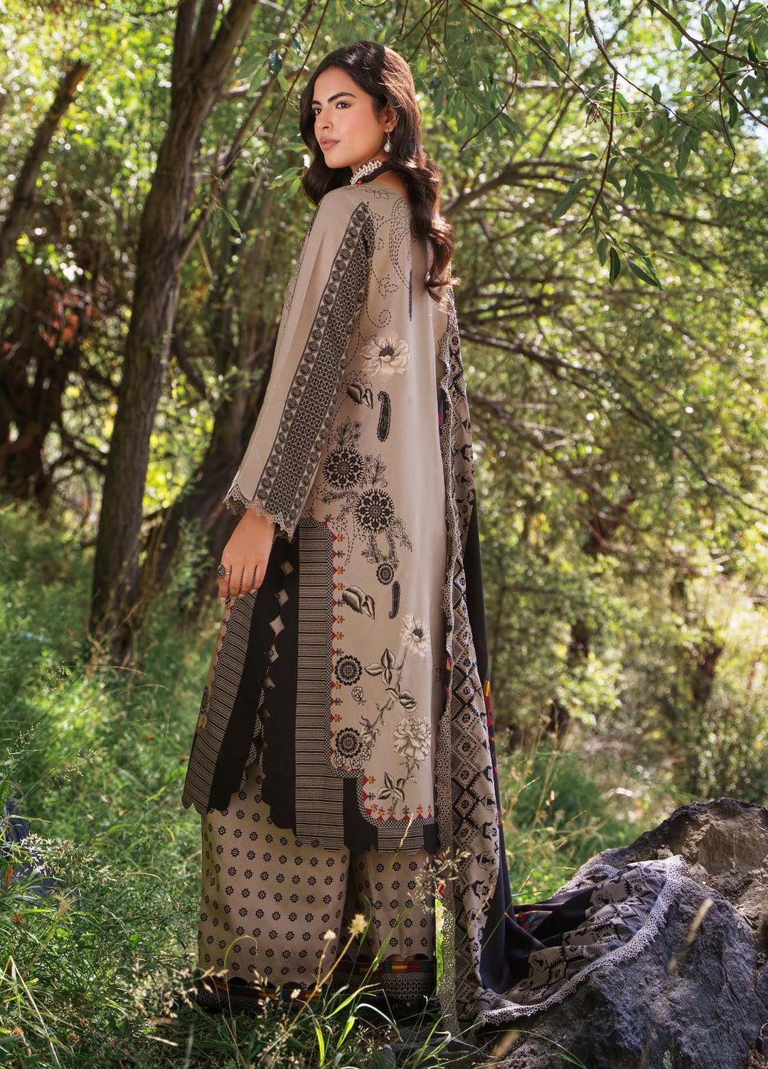 C Prints by Charizma Unstitched Printed Staple 3 Piece Suit CHR26ULP CPW6-03 - Casual Collection