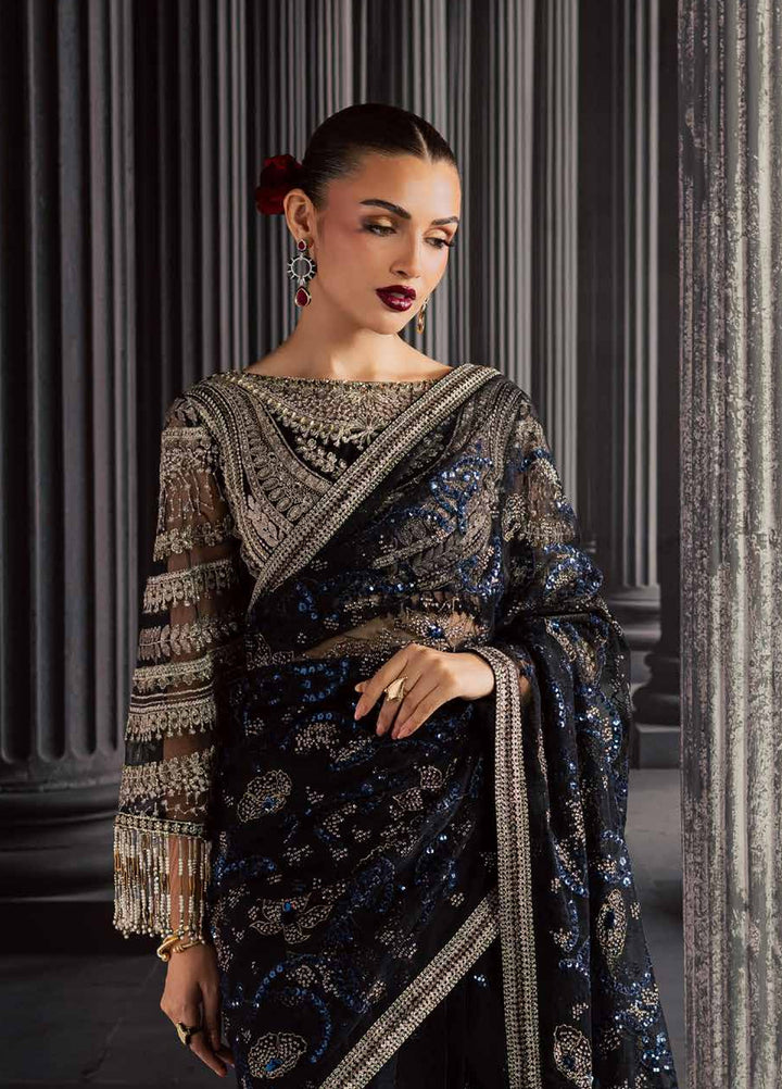 Muse Formal by Nureh Unstitched Embroidered Net Saree Suit NU26UMF NFM-05 - Wedding Collection