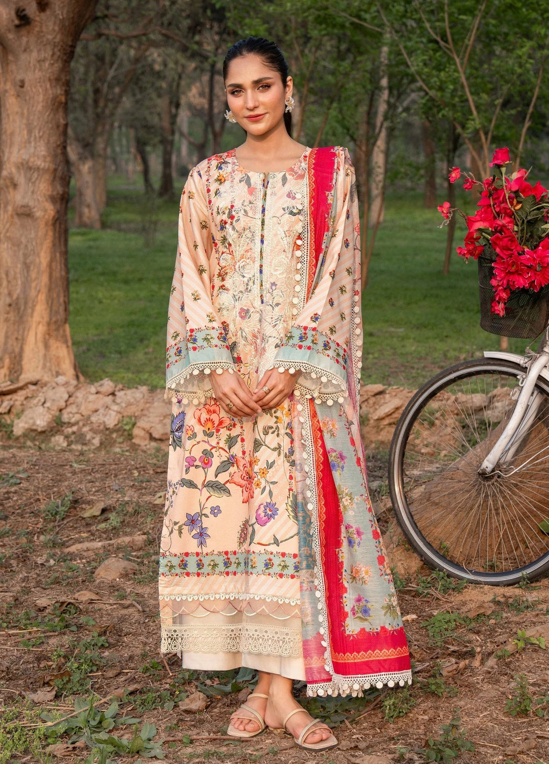 Chandan Nagri Women RTW Embroidered Lawn 3 Piece Suit Li Wei - Festive Collection