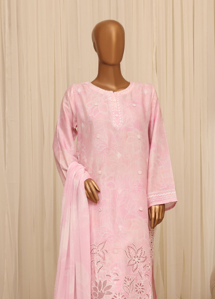 Majestic by HZ Textiles RTW Embroidered Raw Silk 3 Piece Suit HZ26RSM Blossom XRPE-3P-001 - Casual Collection