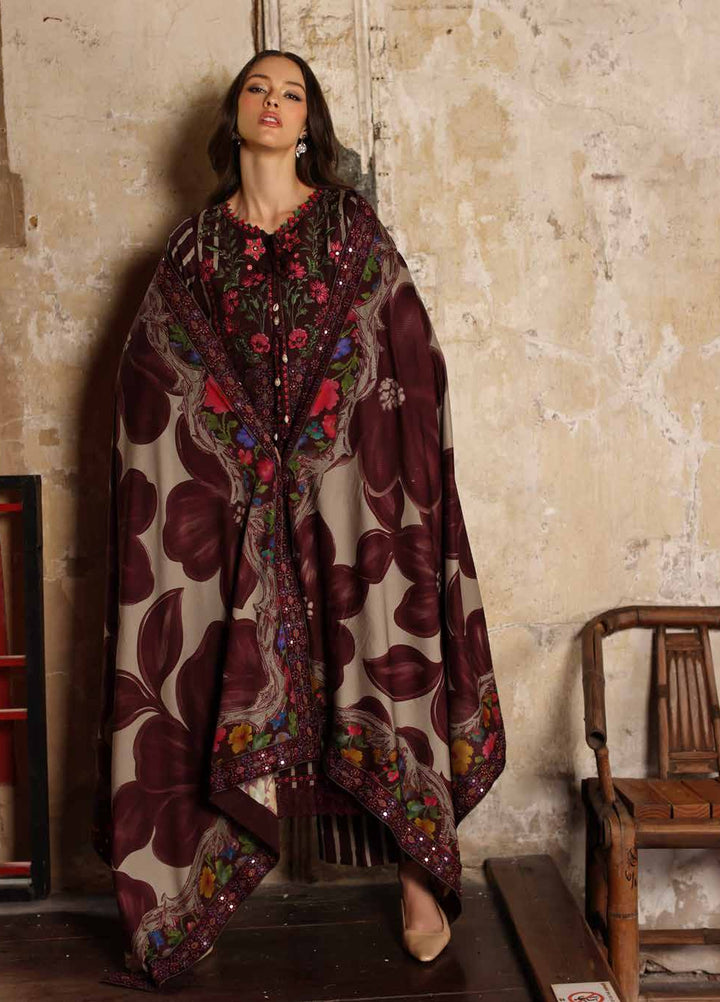 Combination by Charizma Unstitched Embroidered Linen 3 Piece Suit CHR26UCL CCW7-02 - Casual Collection