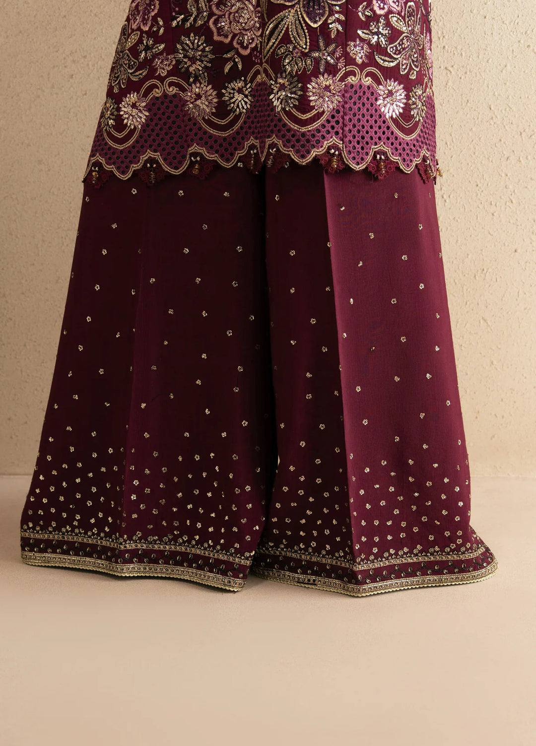 Xenia Formals Unstitched Embroidered Raw Silk 3 Piece Suit XF-1220 ARI - Festive Collection