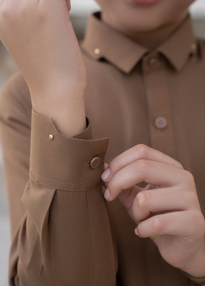 Buraq Boys RTW Solids Wash N Wear Kurta Shalwar Suit Kabeer Casual Collection