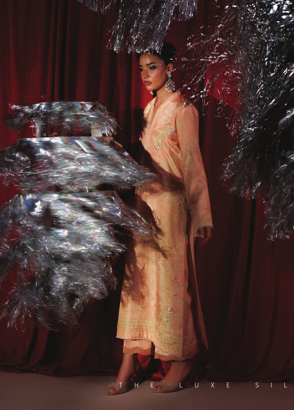 Luxe by Rang Rasiya Unstitched Printed Raw Silk 3 Piece Suit RR26ULS Eloire - Festive Collection