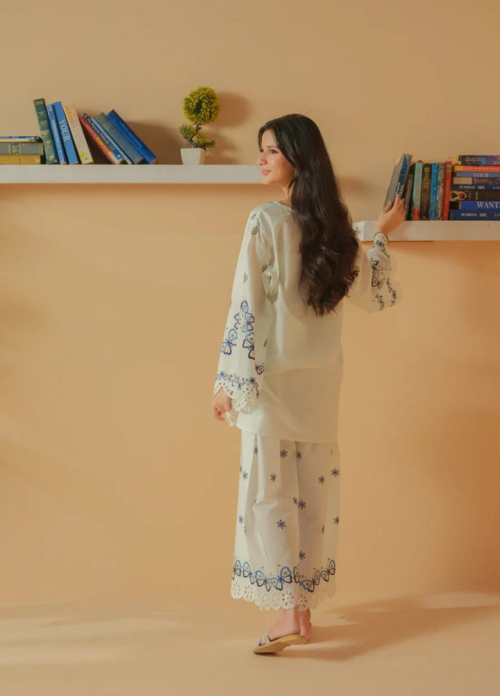 Dhaga Women RTW Embroidered Lawn 2 Piece Suit DHA-CLOCK - Casual Collection