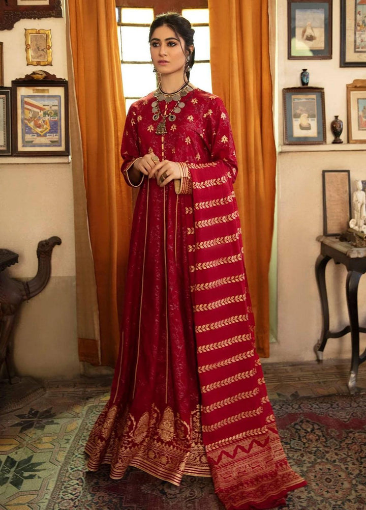 Garnet Clothing Pret Luxury Pret Screen Printed Lawn Frock DASTAK