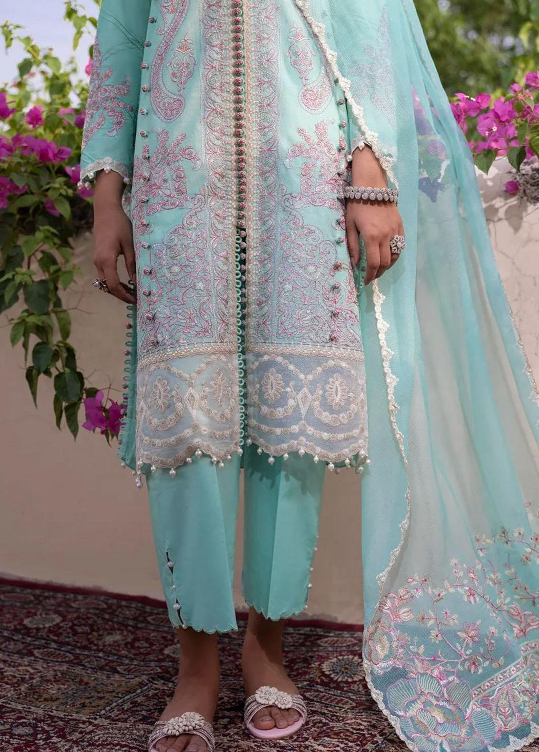 Muzlin By Sana Safinaz Embroidered Lawn Suits Unstitched 3 Piece SS23MZ 18B - Summer Collection