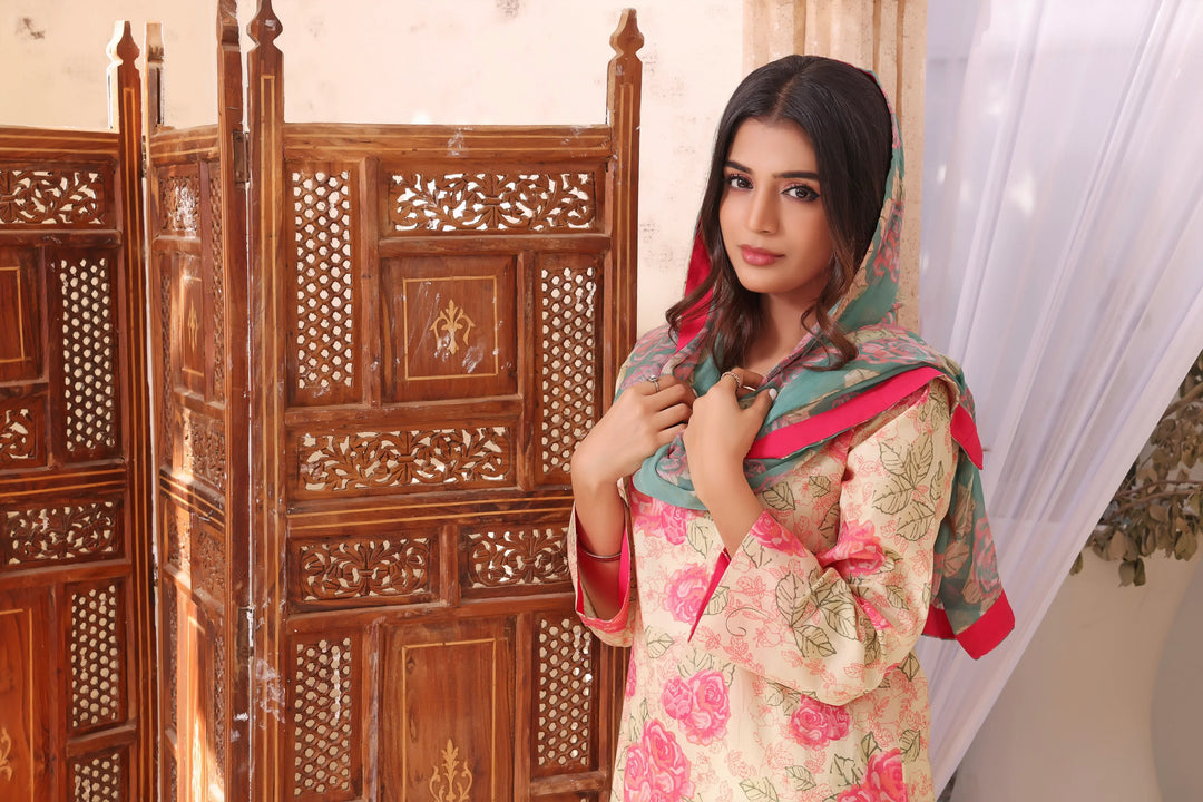 Feathers Pret Printed Lawn 3 Piece Suit Ela