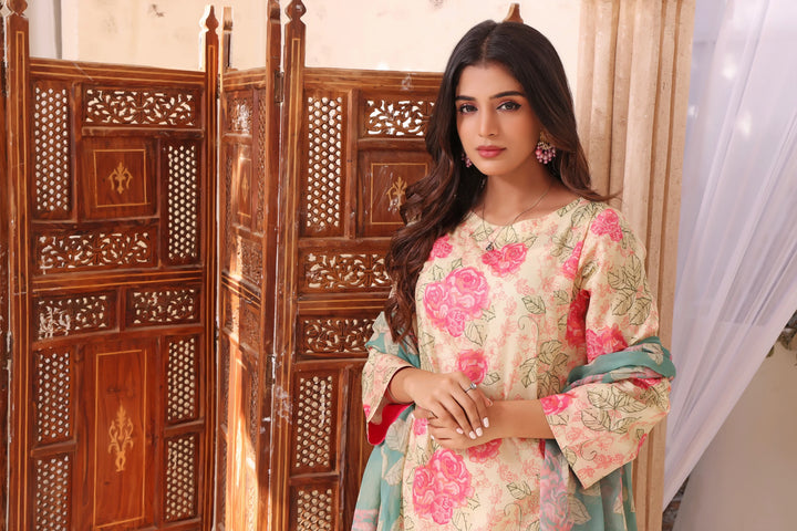 Feathers Pret Printed Lawn 3 Piece Suit Ela