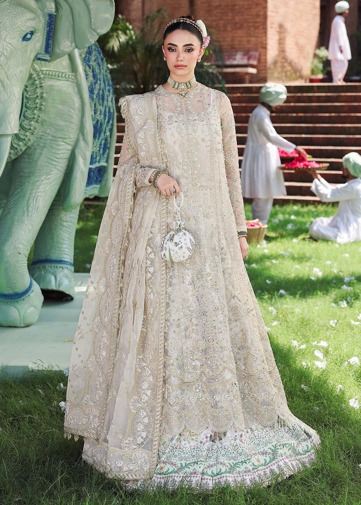 Veere di Wedding by Sardinia Unstitched Brides Embroidered Handwork Organza Suits 3 Piece SRD25VW D-1304 Pareesa - Formals Collection