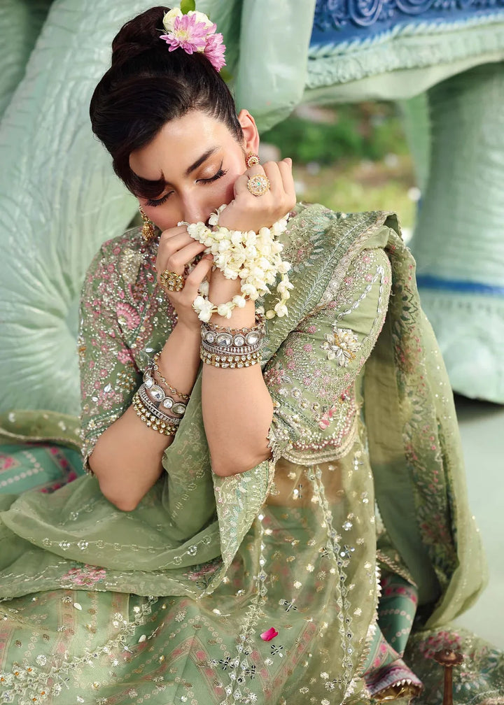 Veere di Wedding by Sardinia Unstitched Brides Embroidered Handwork Zari Organza Suits 3 Piece SRD25VW D-1301 Heer - Formals Collection