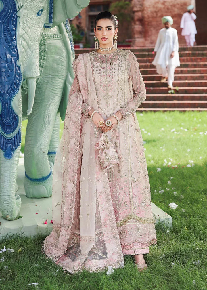 Veere di Wedding by Sardinia Unstitched Brides Embroidered Handwork Organza Suits 3 Piece SRD25VW D-1306 Maahi - Formals Collection
