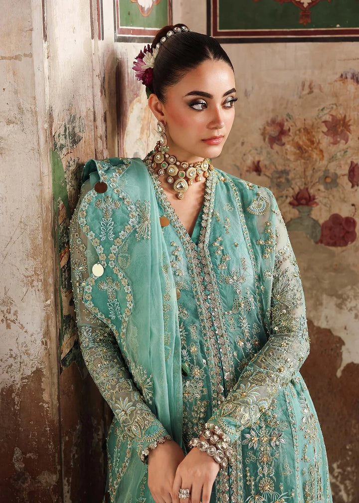 Veere di Wedding by Sardinia Unstitched Brides Embroidered Handwork Organza Suits 3 Piece SRD25VW D-1305 Roohi - Formals Collection