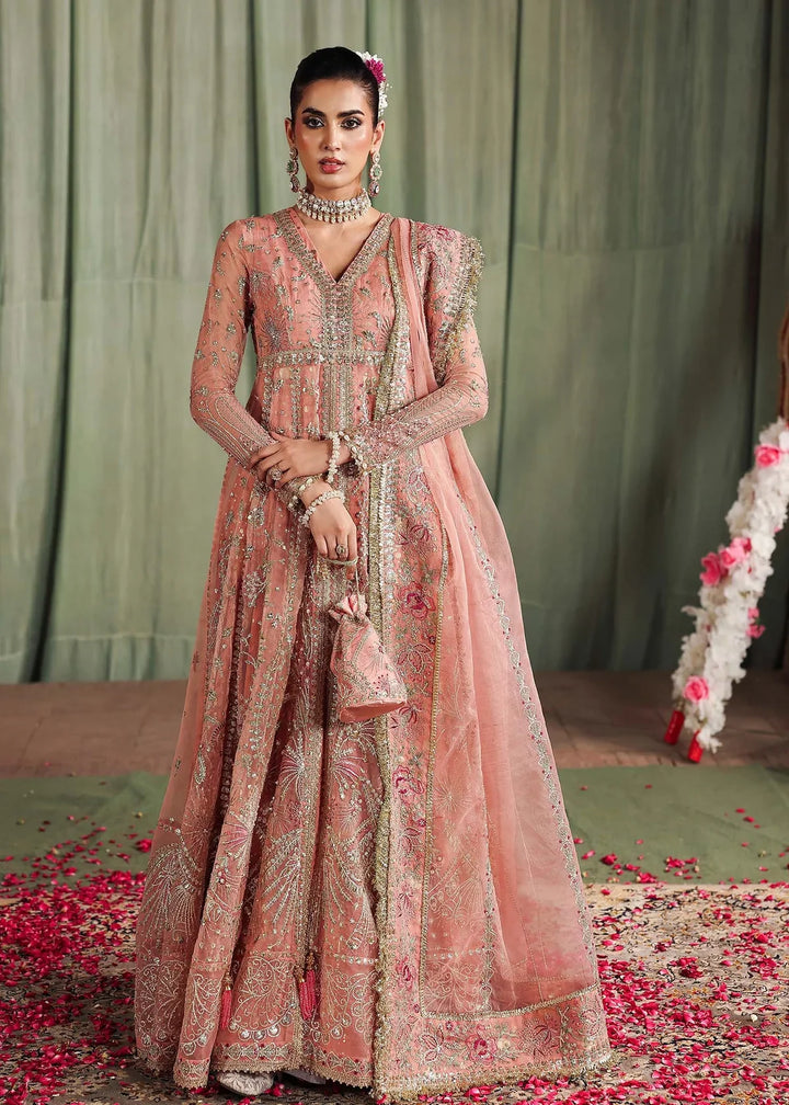 Veere di Wedding by Sardinia Unstitched Brides Embroidered Handwork Organza Suits 3 Piece SRD25VW D-1302 Meherma - Formals Collection