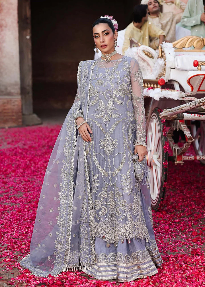 Veere di Wedding by Sardinia Unstitched Brides Embroidered Handwork Organza Suits 3 Piece SRD25VW D-1307 Tabeer - Formals Collection