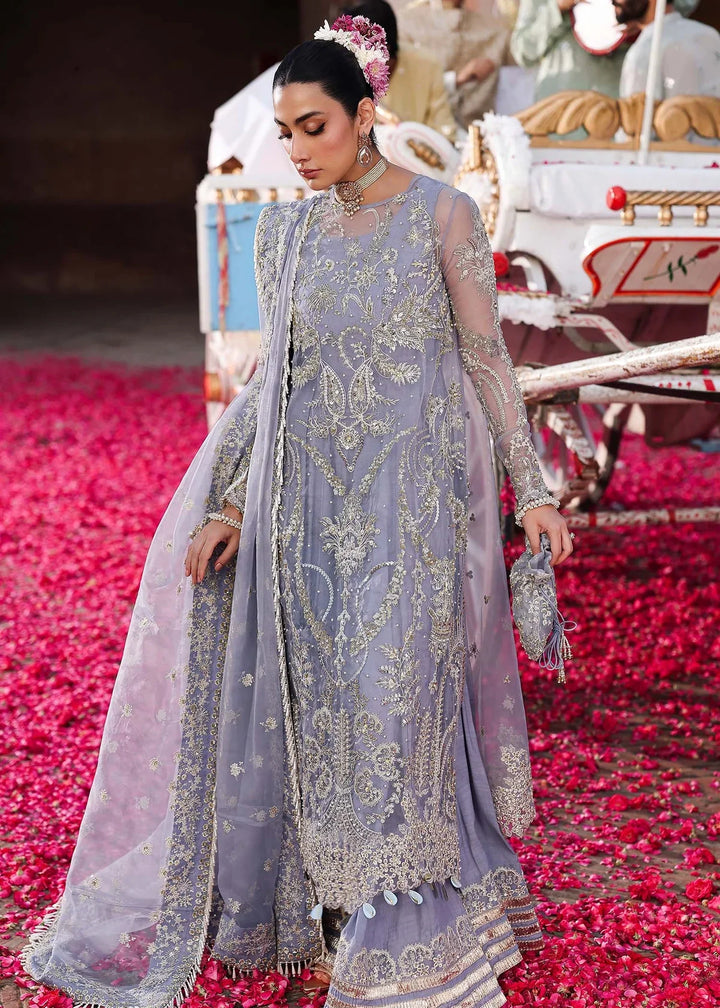 Veere di Wedding by Sardinia Unstitched Brides Embroidered Handwork Organza Suits 3 Piece SRD25VW D-1307 Tabeer - Formals Collection