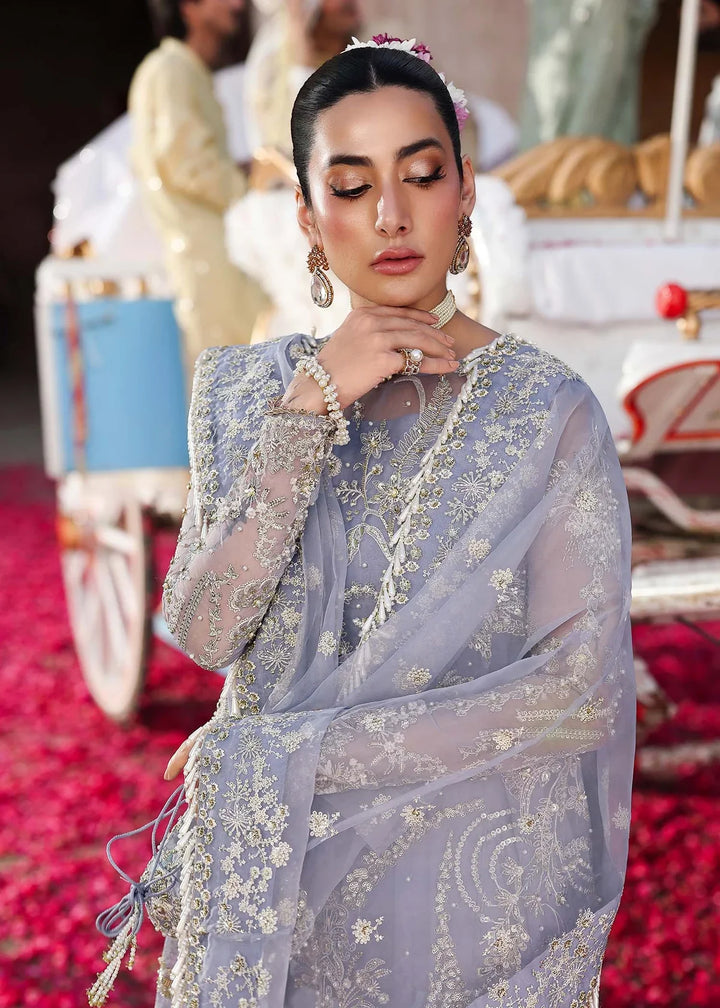 Veere di Wedding by Sardinia Unstitched Brides Embroidered Handwork Organza Suits 3 Piece SRD25VW D-1307 Tabeer - Formals Collection