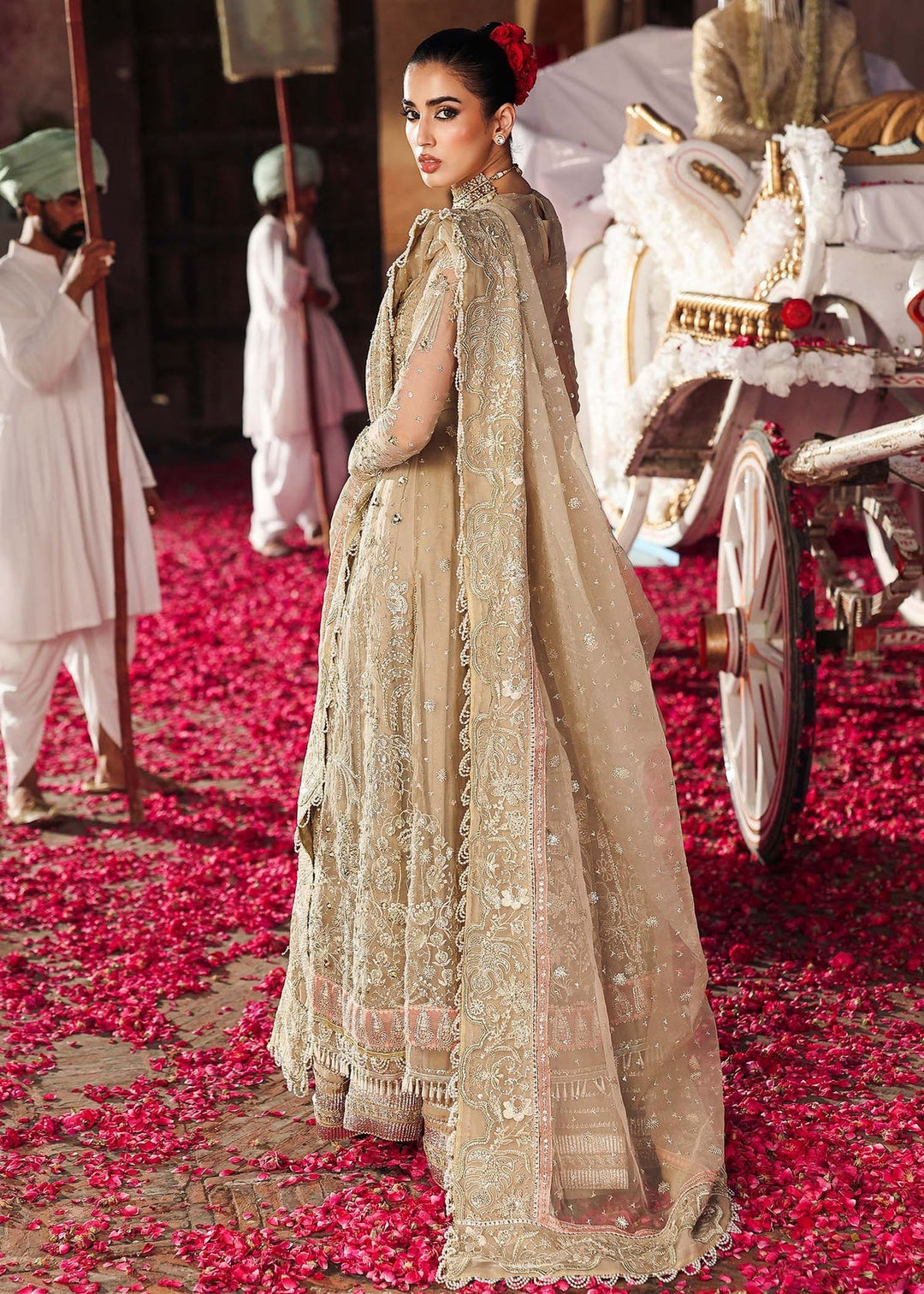 Veere di Wedding by Sardinia Unstitched Brides Embroidered Handwork Organza Suits 3 Piece SRD25VW D-1308 Sahiba - Formals Collection