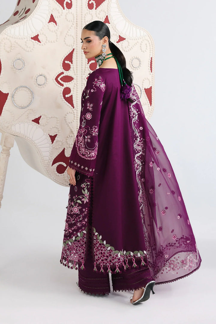 Qalamkar Unstitched Embroidered Lawn 3 Piece Suit QLK26ULF TRESA QFL-10 - Festive Collection